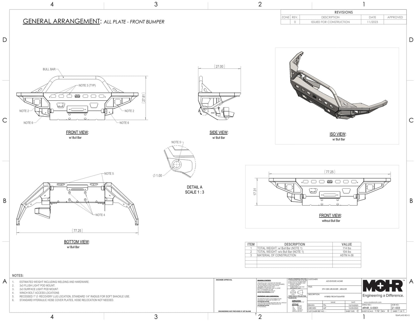 Front Bumper - All Plate | 5th Gen 4Runner