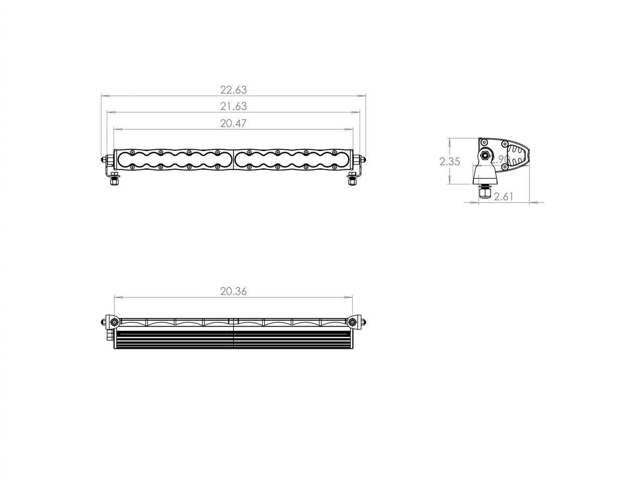 Baja - S8 Straight LED Light Bar - Universal