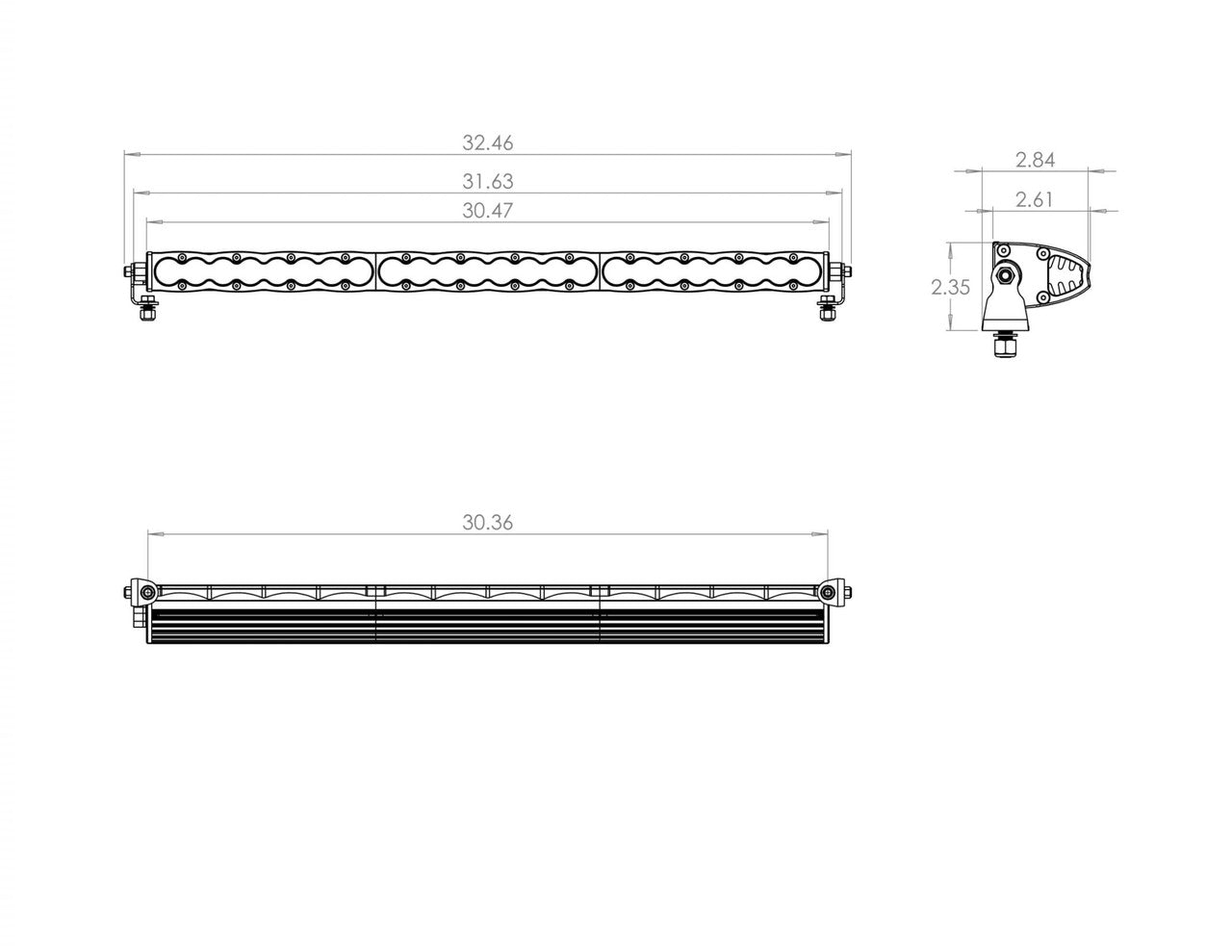 Baja - S8 Straight LED Light Bar - Universal